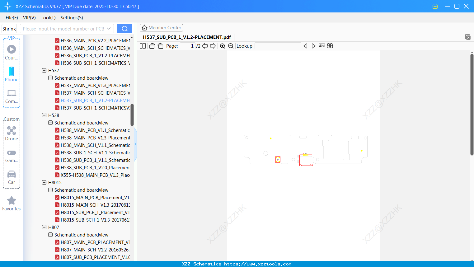 Infinix H537_SUB_PCB_1_V1.2-PLACEMENT